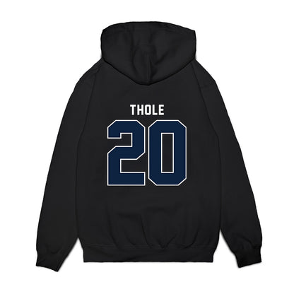 Xavier - NCAA Men's Basketball : Henry Thole - Vintage Premium Hooded Sweatshirt-1