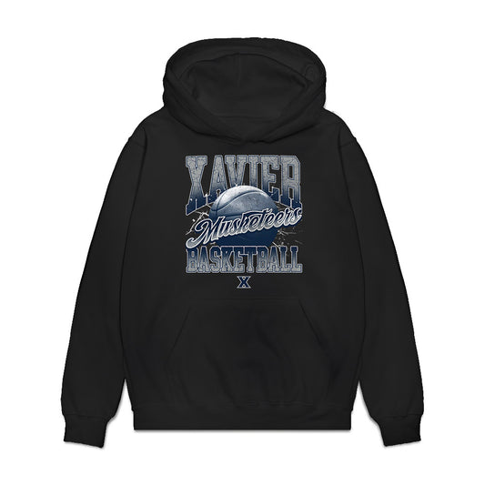 Xavier - NCAA Men's Basketball : Anthony Robinson - Vintage Premium Hooded Sweatshirt-0