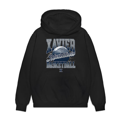 Xavier - NCAA Women's Basketball : Savannah White - Vintage Premium Hooded Sweatshirt-0