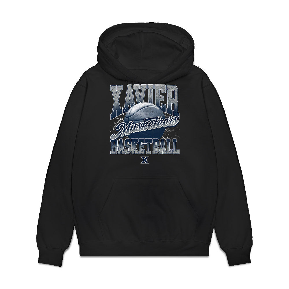 Xavier - NCAA Men's Basketball : Henry Thole - Vintage Premium Hooded Sweatshirt-0