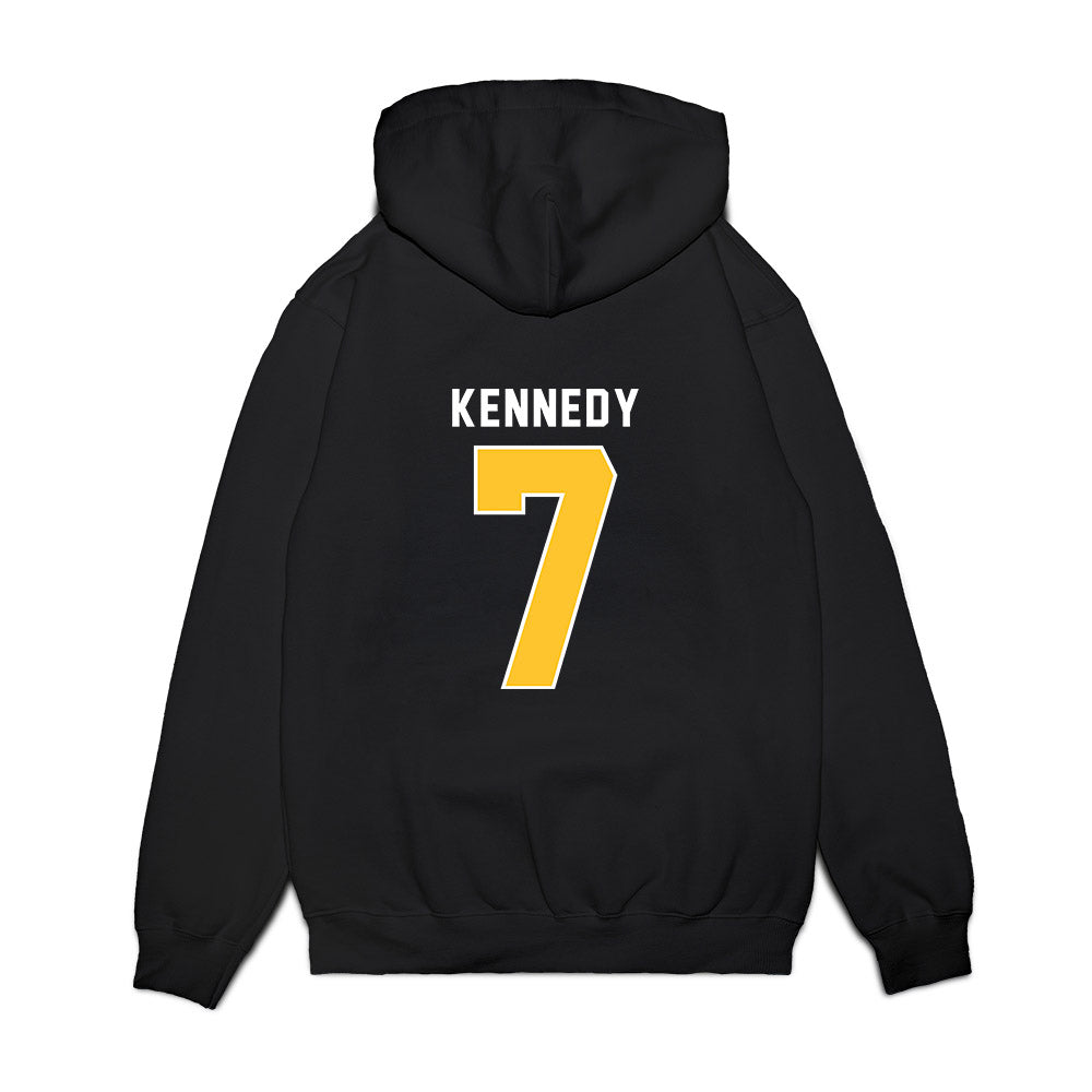New Haven - NCAA Men's Basketball : Dior Kennedy - Vintage Shersey Premium Hooded Sweatshirt-1