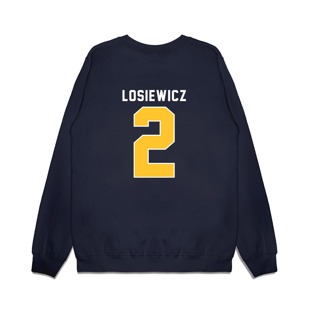 New Haven - NCAA Men's Basketball : Aidan Losiewicz - Vintage Shersey Premium Crewneck Sweatshirt-1