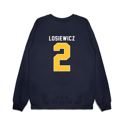 New Haven - NCAA Men's Basketball : Aidan Losiewicz - Vintage Shersey Premium Crewneck Sweatshirt-1
