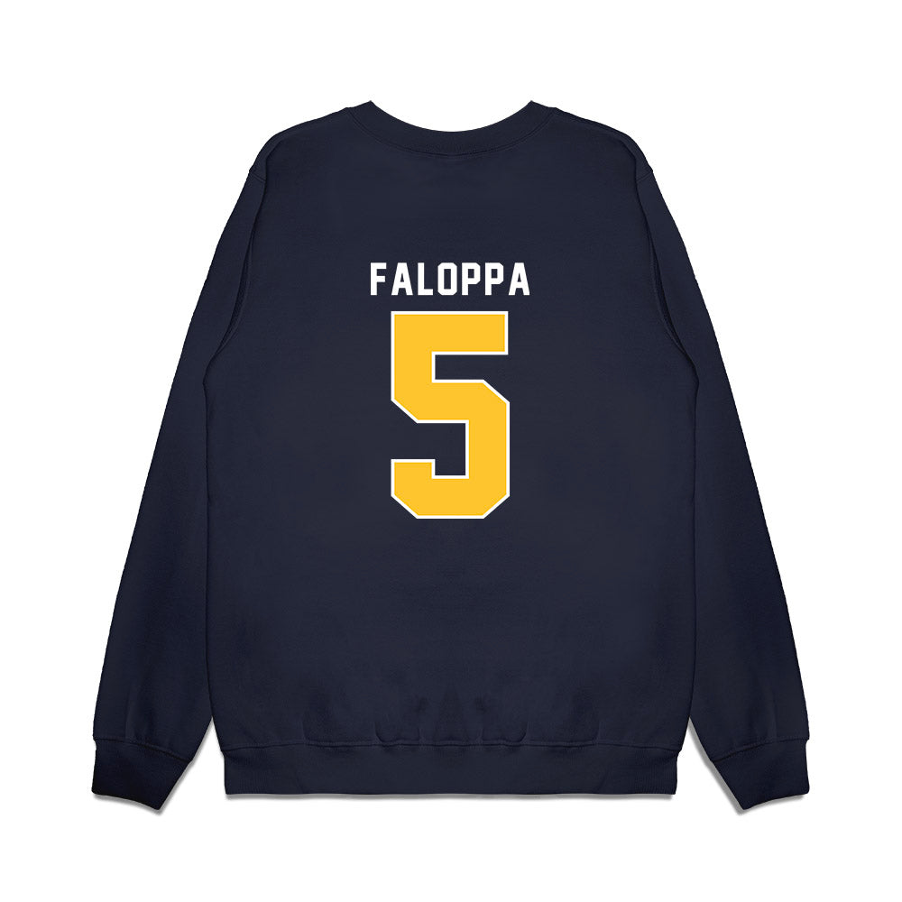 New Haven - NCAA Men's Basketball : Stefano Faloppa - Vintage Shersey Premium Crewneck Sweatshirt-1