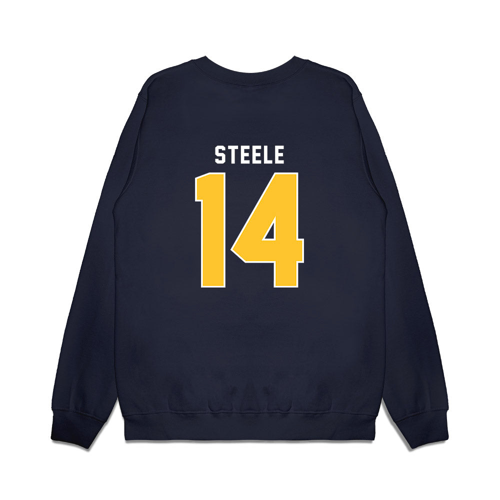 New Haven - NCAA Men's Basketball : Teshaun Steele - Vintage Shersey Premium Crewneck Sweatshirt-1