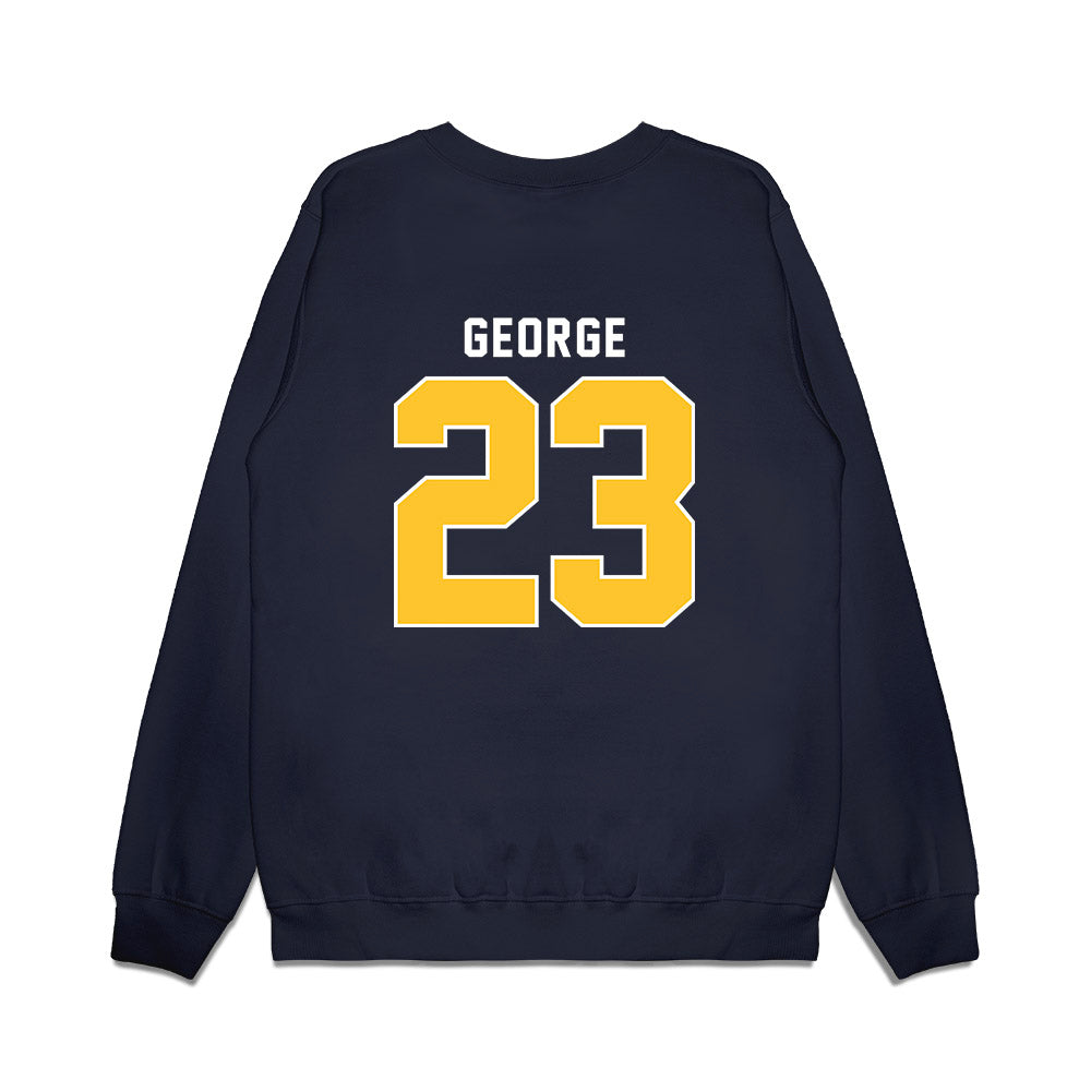 New Haven - NCAA Men's Basketball : Najimi George - Vintage Shersey Premium Crewneck Sweatshirt-1