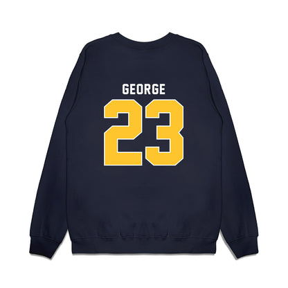 New Haven - NCAA Men's Basketball : Najimi George - Vintage Shersey Premium Crewneck Sweatshirt-1