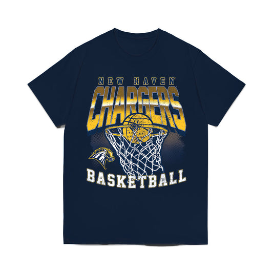 New Haven - NCAA Men's Basketball : Teshaun Steele - Vintage Shersey Comfort Colors T-Shirt-0