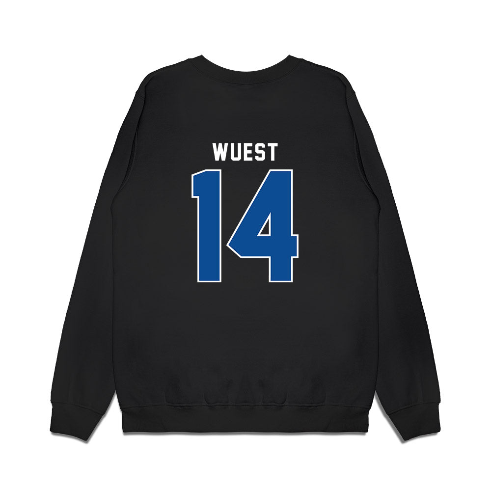 Indiana State - NCAA Football : BJ Wuest - Vintage Shersey Premium Crewneck Sweatshirt-1