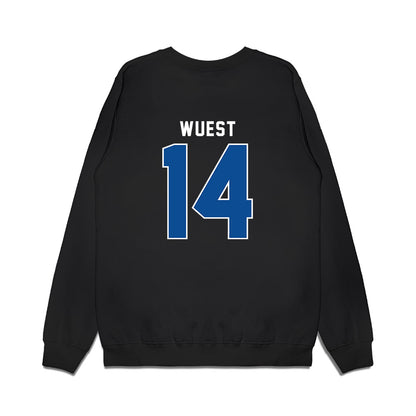 Indiana State - NCAA Football : BJ Wuest - Vintage Shersey Premium Crewneck Sweatshirt-1
