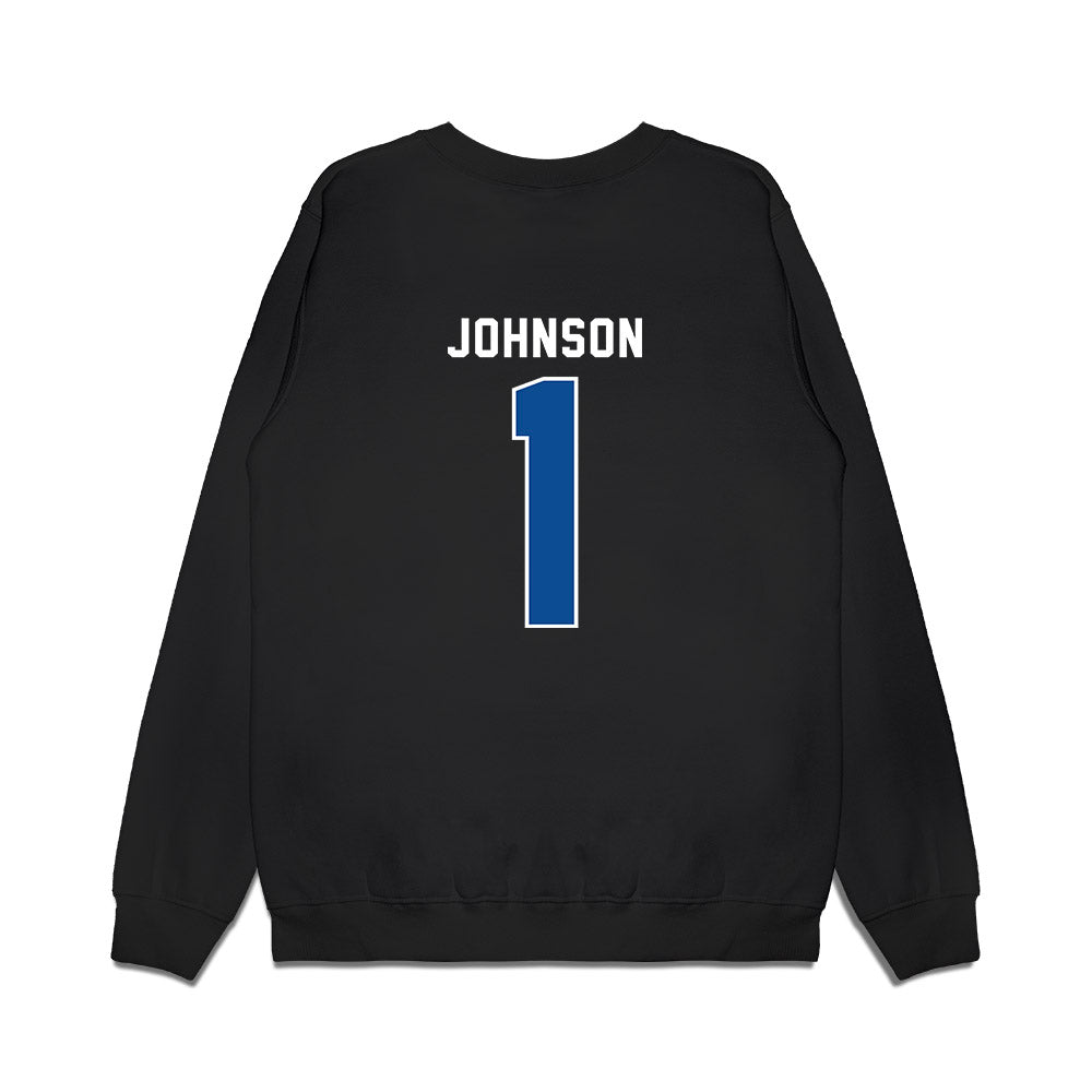 Indiana State - NCAA Football : Devin Johnson - Vintage Shersey Premium Crewneck Sweatshirt-1