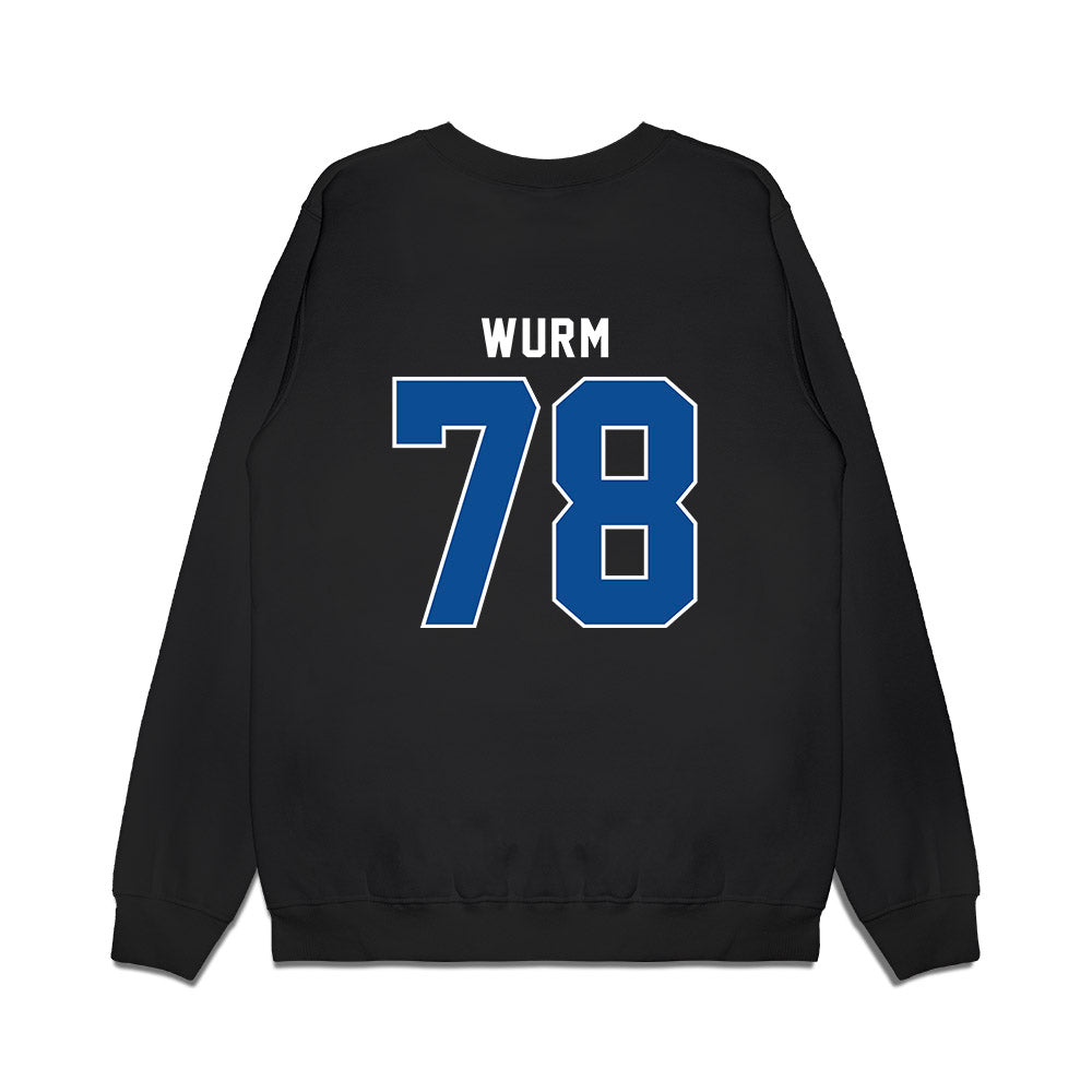 Indiana State - NCAA Football : Zac Wurm - Vintage Shersey Premium Crewneck Sweatshirt-1