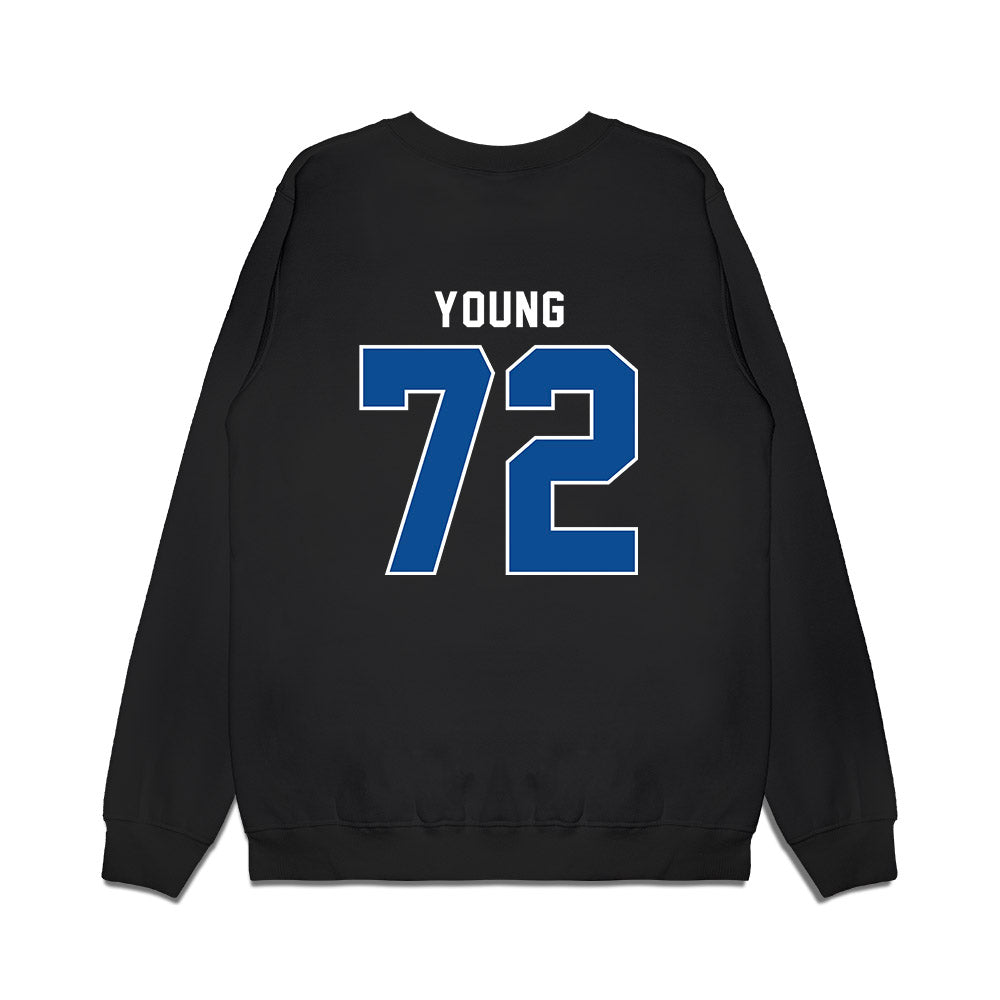 Indiana State - NCAA Football : Julian Young - Vintage Shersey Premium Crewneck Sweatshirt-1