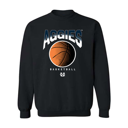 Utah State - NCAA Men's Basketball : David Iweze - Vintage Sherseys Crewneck Sweatshirt-0
