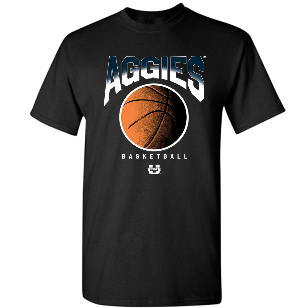 Utah State - NCAA Men's Basketball : Elijah Perryman - Vintage Sherseys T-Shirt-0