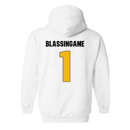 Idaho - NCAA Men's Basketball : Trevon Blassingame - Vintage Sherseys Hooded Sweatshirt-1