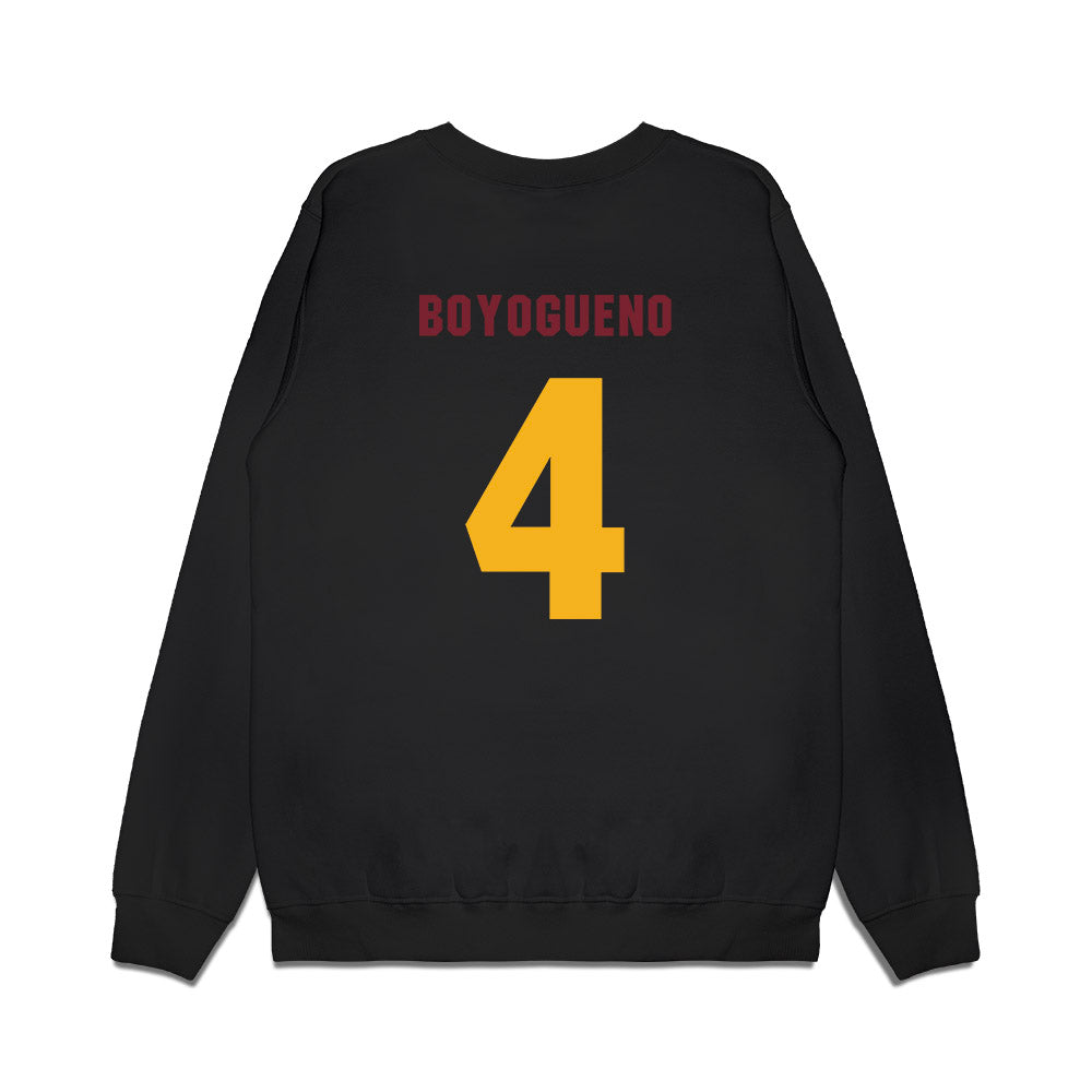 Winthrop - NCAA Men's Basketball : Pharrell Boyogueno - Vintage Shersey Premium Crewneck Sweatshirt-1