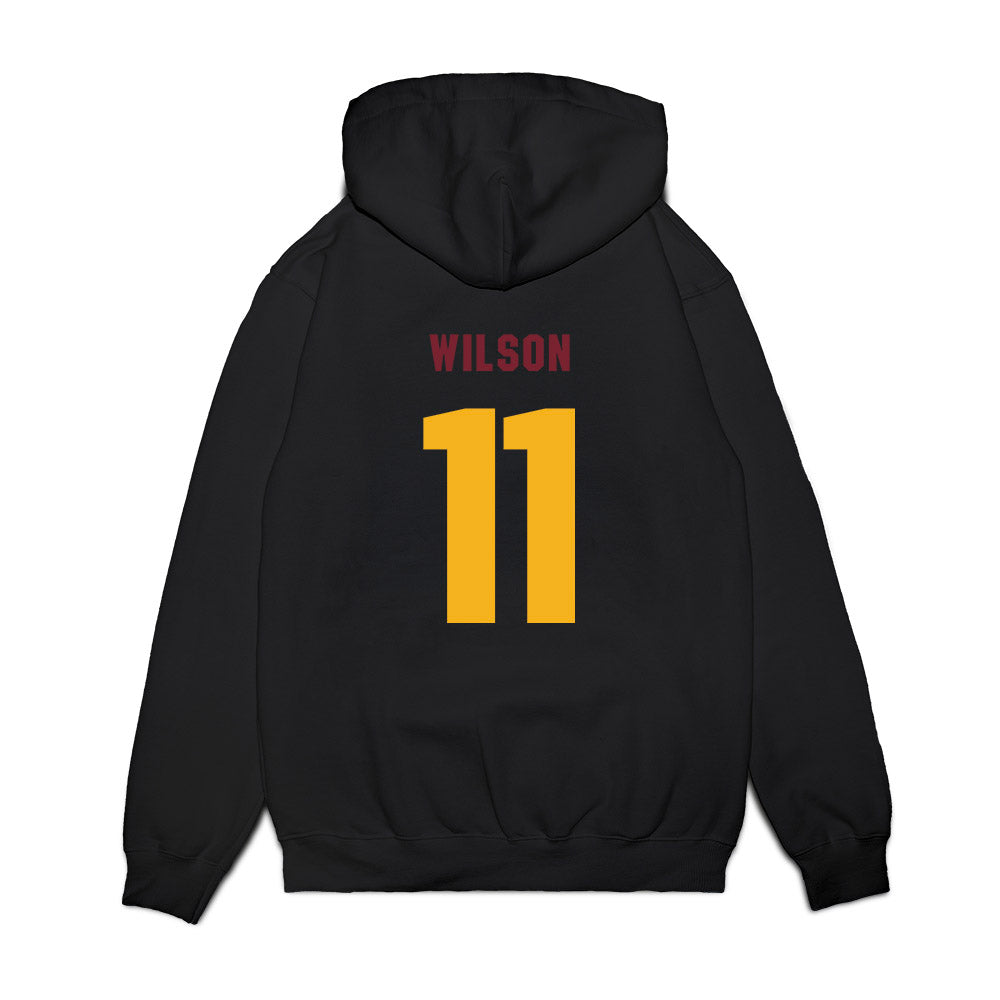 Winthrop - NCAA Women's Basketball : Naomi Wilson - Vintage Shersey Premium Hooded Sweatshirt-1