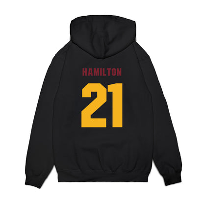 Winthrop - NCAA Men's Basketball : Tai Hamilton - Vintage Shersey Premium Hooded Sweatshirt-1