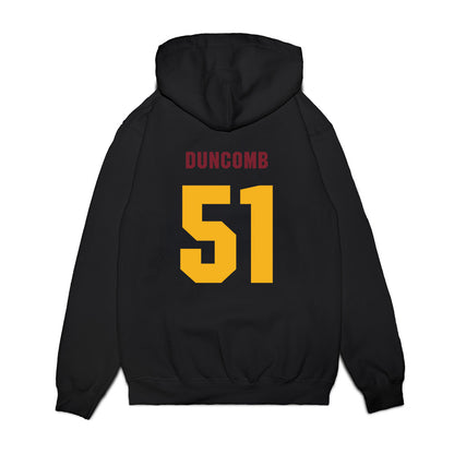 Winthrop - NCAA Men's Basketball : Logan Duncomb - Vintage Shersey Premium Hooded Sweatshirt-1