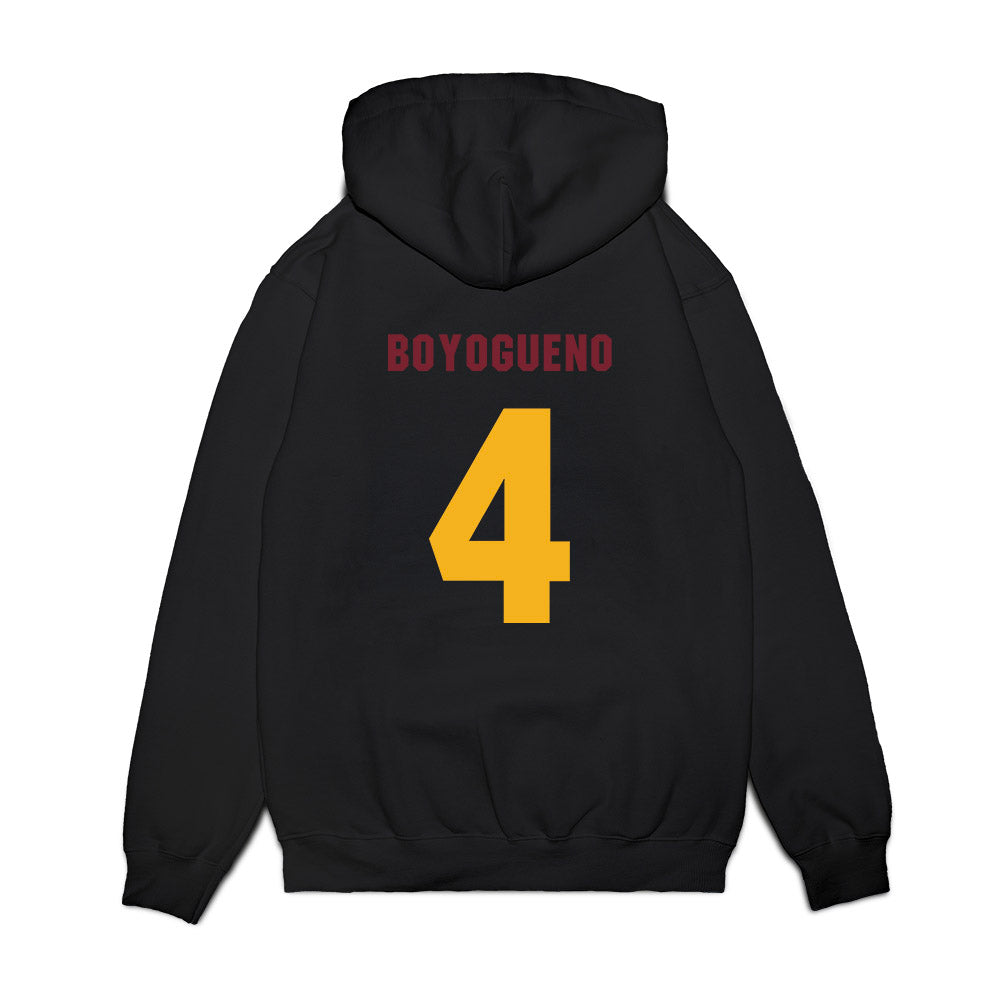 Winthrop - NCAA Men's Basketball : Pharrell Boyogueno - Vintage Shersey Premium Hooded Sweatshirt-1