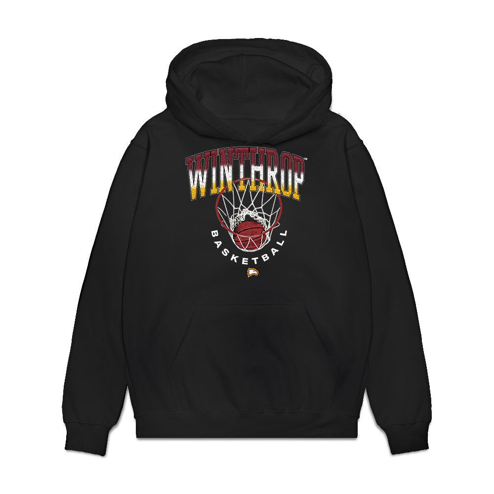 Winthrop - NCAA Men's Basketball : Tai Hamilton - Vintage Shersey Premium Hooded Sweatshirt-0