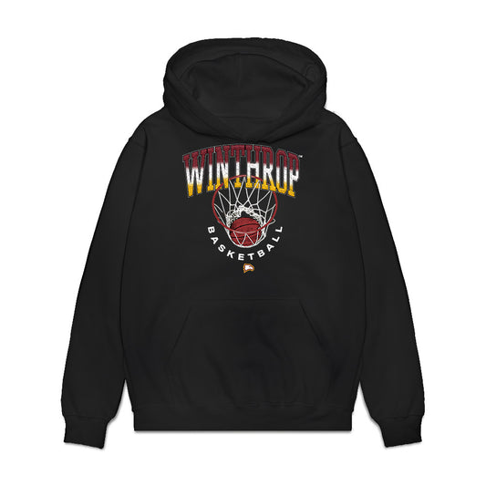 Winthrop - NCAA Men's Basketball : Tai Hamilton - Vintage Shersey Premium Hooded Sweatshirt-0