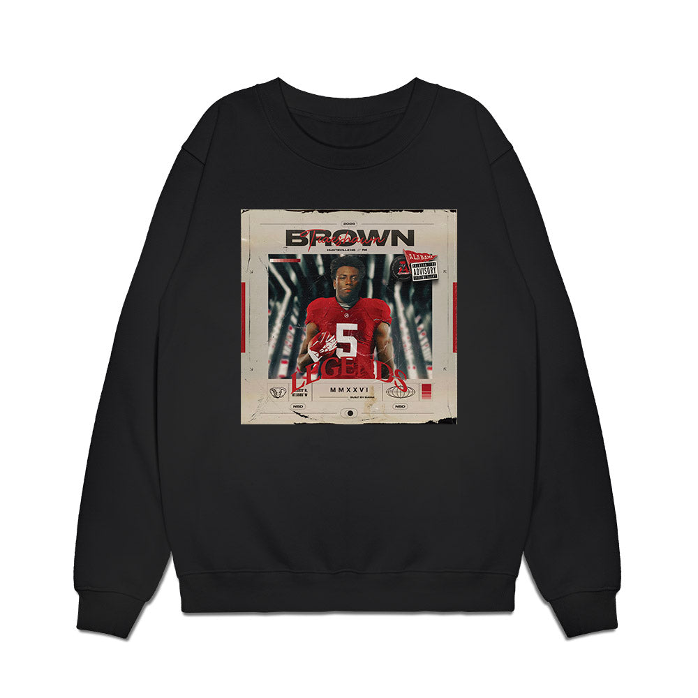 Alabama - NCAA Football : Trae'shawn Brown - Legends 2026 Premium Crewneck Sweatshirt-0