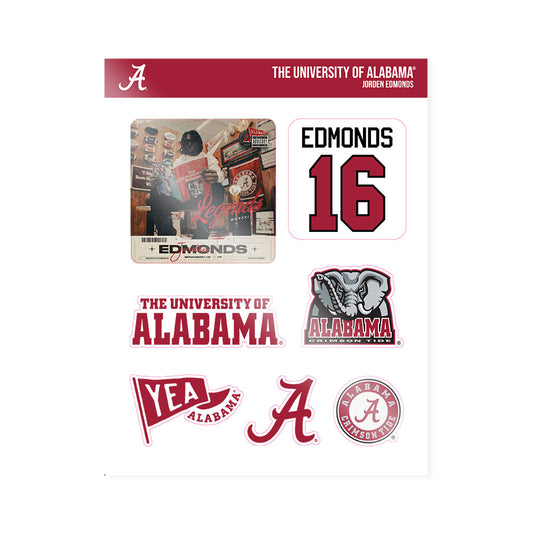 Alabama - NCAA Football : Jorden Edmonds - Legends 2026 Sticker Sheet-0