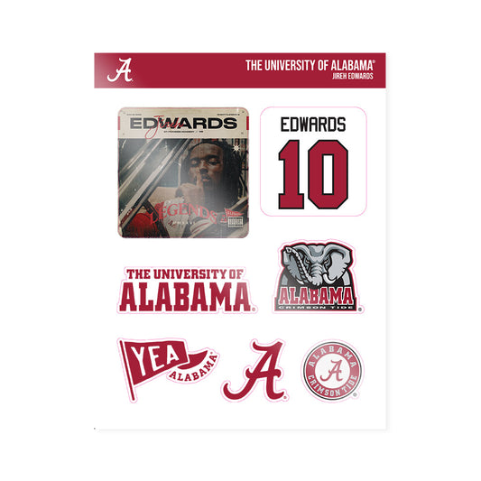 Alabama - NCAA Football : Jireh Edwards - Legends 2026 Sticker Sheet-0