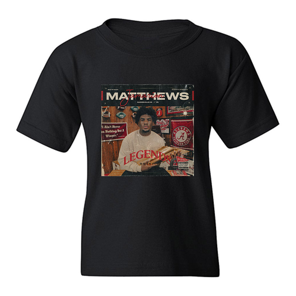 Alabama - NCAA Football : Jamarion Matthews - Legends Graphic 2026 Youth T-Shirt-0