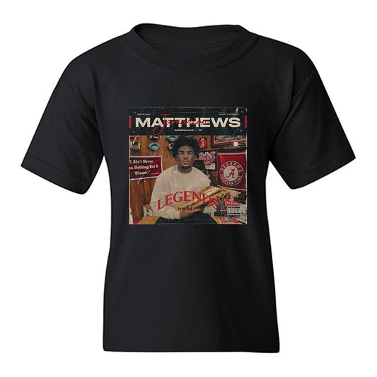 Alabama - NCAA Football : Jamarion Matthews - Legends Graphic 2026 Youth T-Shirt-0
