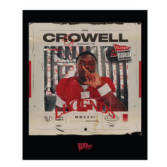 Alabama - NCAA Football : EJ Crowell - Legends Graphic 2026 Poster 20x24-0