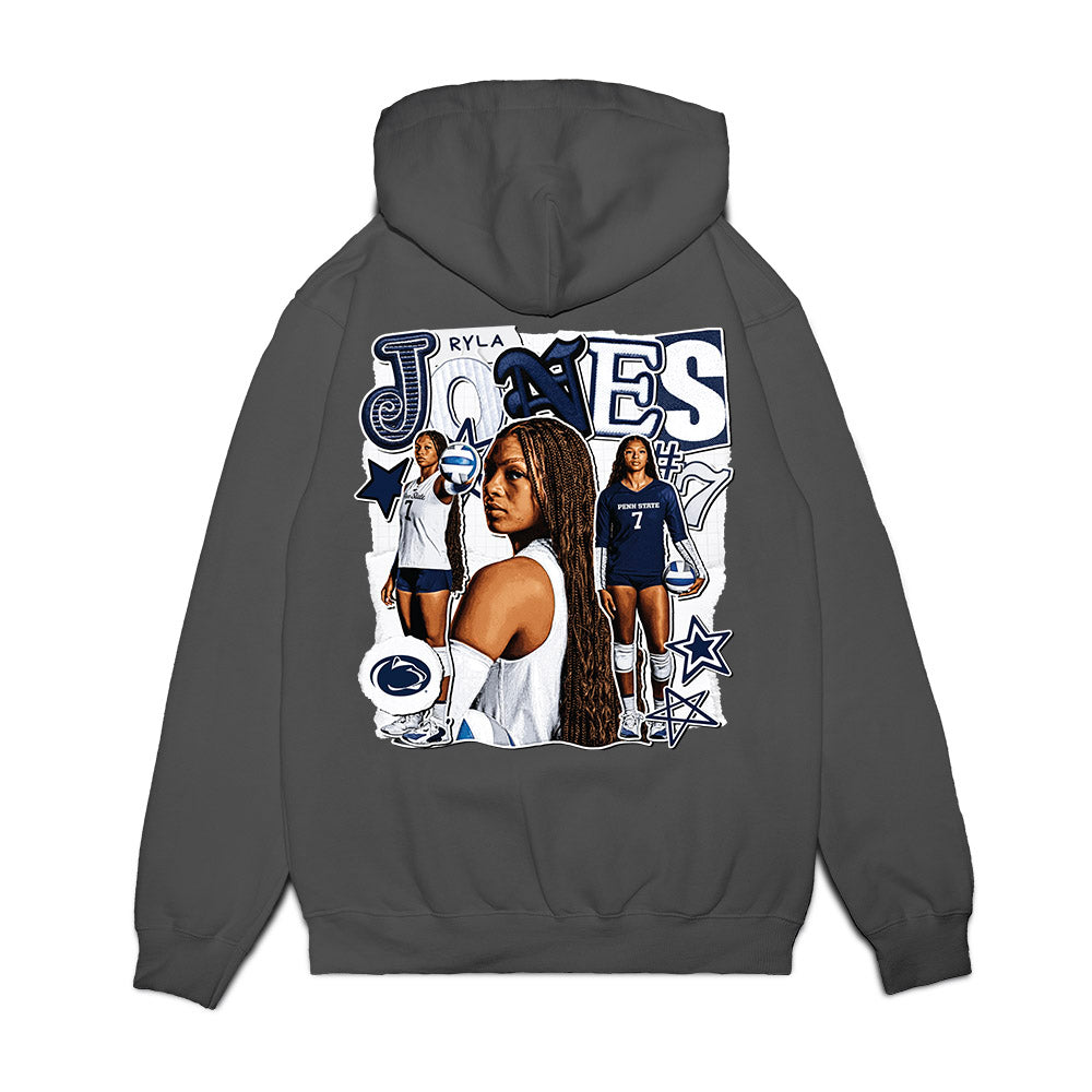 Penn State - NCAA Women's Volleyball : Ryla Jones - Collage Premium Hooded Sweatshirt-1