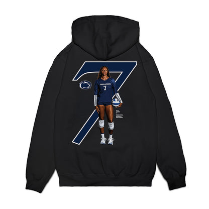 Penn State - NCAA Women's Volleyball : Ryla Jones - Collage Premium Hooded Sweatshirt-1