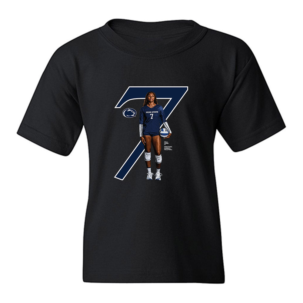 Penn State - NCAA Women's Volleyball : Ryla Jones - Collage Youth T-Shirt-0