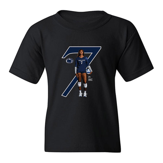 Penn State - NCAA Women's Volleyball : Ryla Jones - Collage Youth T-Shirt-0