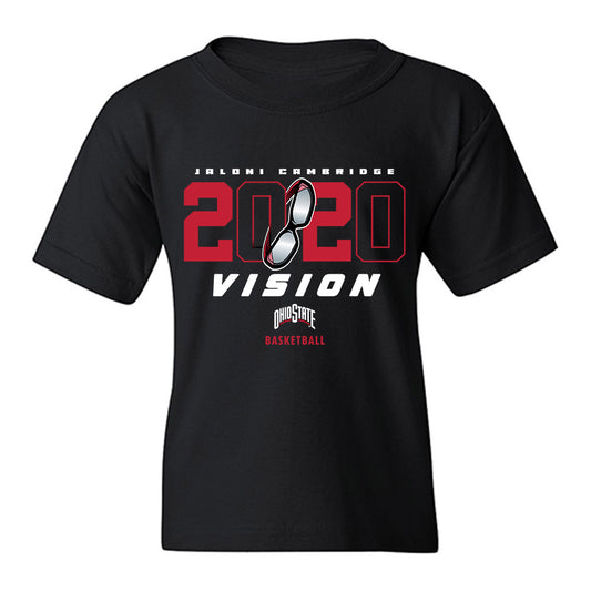 Ohio State - NCAA Women's Basketball : Jaloni Cambridge - 20/20 Vision Youth T-Shirt-0