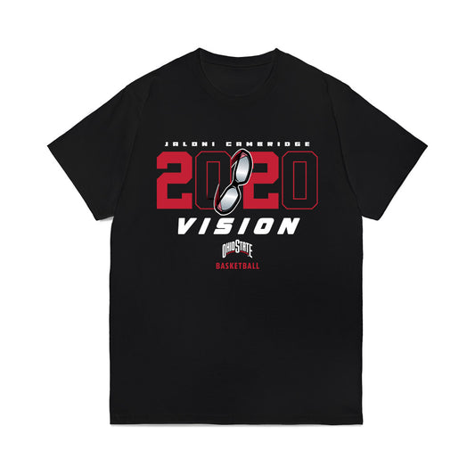 Ohio State - NCAA Women's Basketball : Jaloni Cambridge - 20/20 Vision Comfort Colors T-Shirt-0