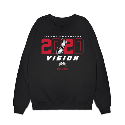Ohio State - NCAA Women's Basketball : Jaloni Cambridge - 20/20 Vision Premium Crewneck Sweatshirt-0