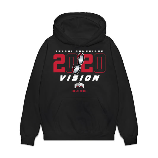 Ohio State - NCAA Women's Basketball : Jaloni Cambridge - 20/20 Vision Premium Hooded Sweatshirt-0