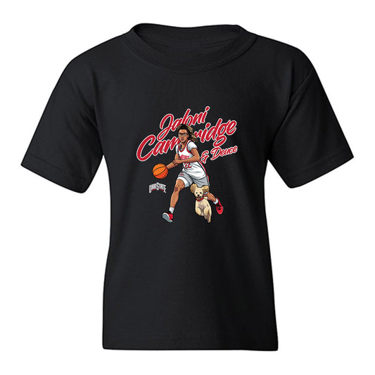 Ohio State - NCAA Women's Basketball : Jaloni Cambridge - Graphic Youth T-Shirt-0