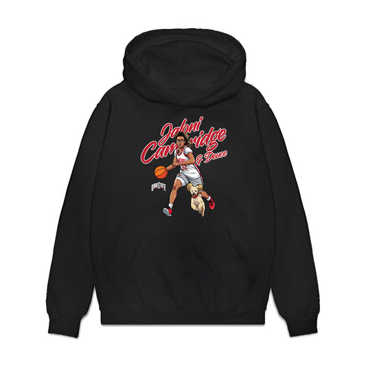 Ohio State - NCAA Women's Basketball : Jaloni Cambridge - Graphic Premium Hooded Sweatshirt-0