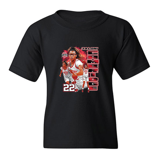 Ohio State - NCAA Women's Basketball : Jaloni Cambridge - Collage Youth T-Shirt-0