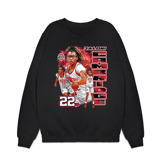 Ohio State - NCAA Women's Basketball : Jaloni Cambridge - Collage Premium Crewneck Sweatshirt-0