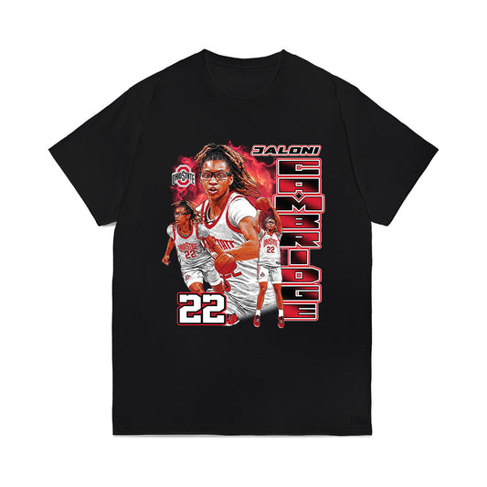 Ohio State - NCAA Women's Basketball : Jaloni Cambridge - Collage Comfort Colors T-Shirt-0