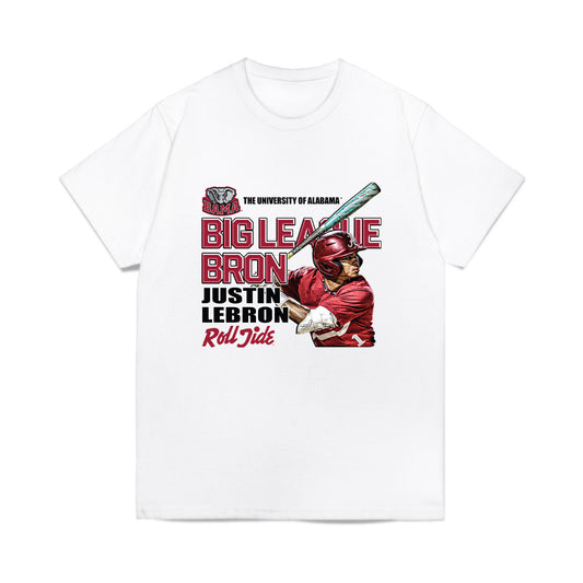 Alabama - NCAA Baseball : Justin Lebron - Big League Bron Comfort Colors T-Shirt-0