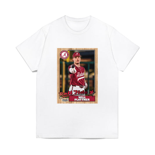 Alabama - NCAA Baseball : Will Plattner - Card Inspired Comfort Colors T-Shirt-0