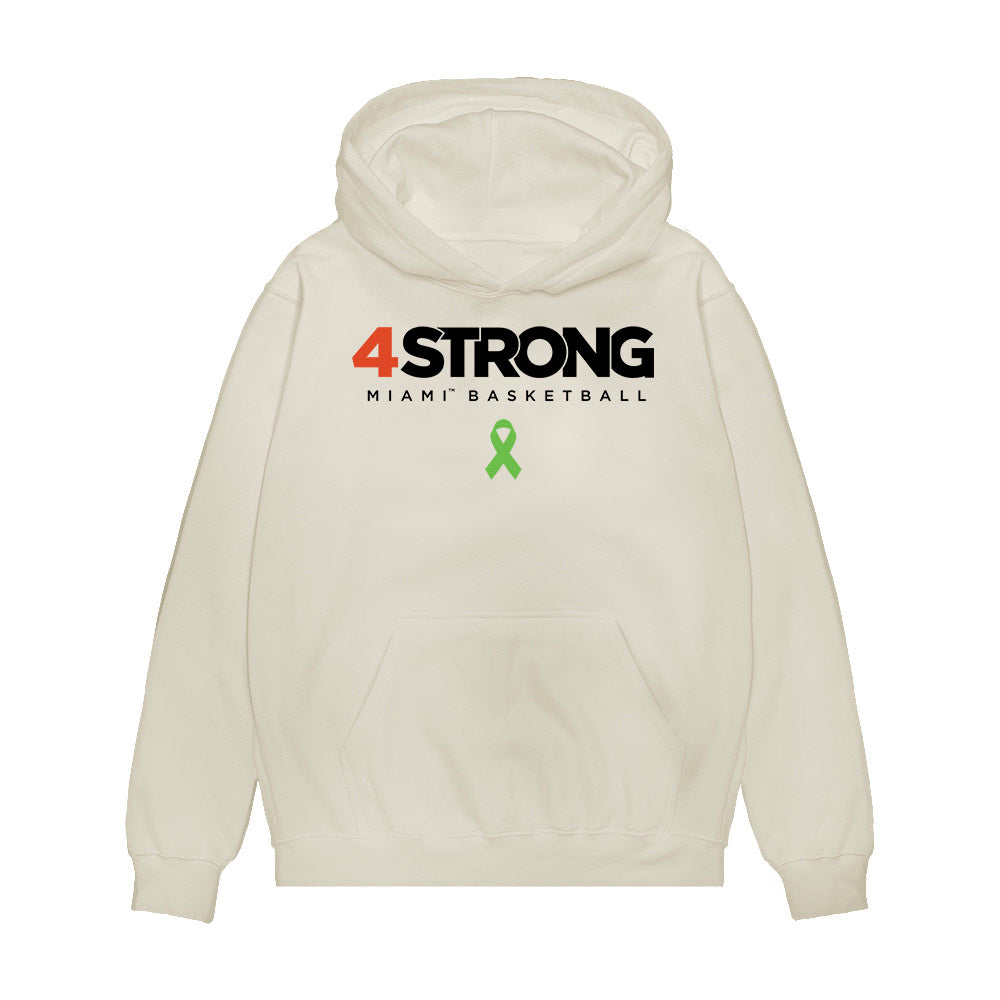 Miami - NCAA Men's Basketball : Marcus Allen - 4 Strong Premium Hooded Sweatshirt-0