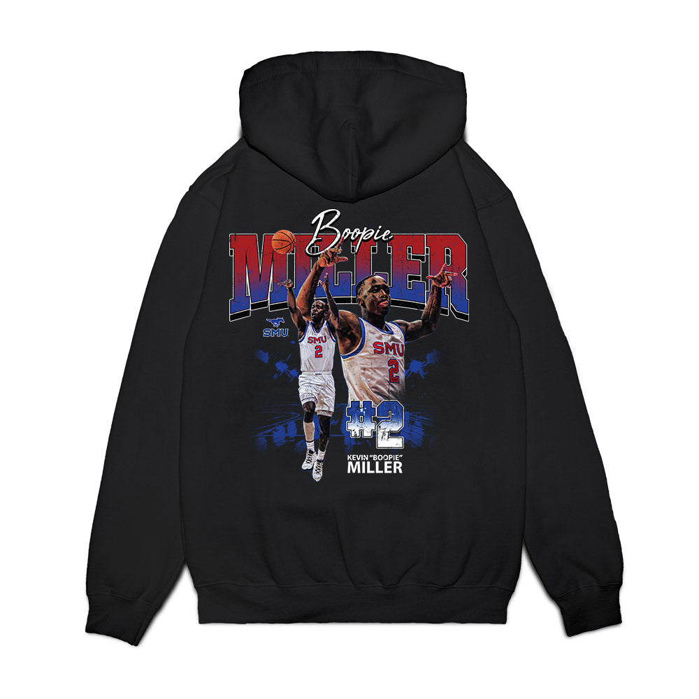 SMU - NCAA Men's Basketball : Boopie Miller - Graphic Premium Hooded Sweatshirt-1